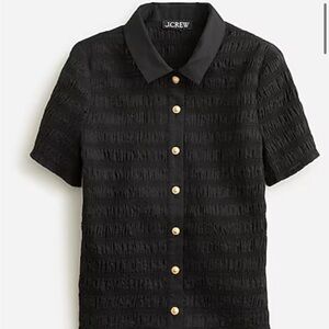 * J Crew smocked button-up cotton blend voile -SOLD OUT